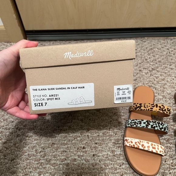 New Madewell The llana Colorblock Slide Sandal - Picture 2 of 5